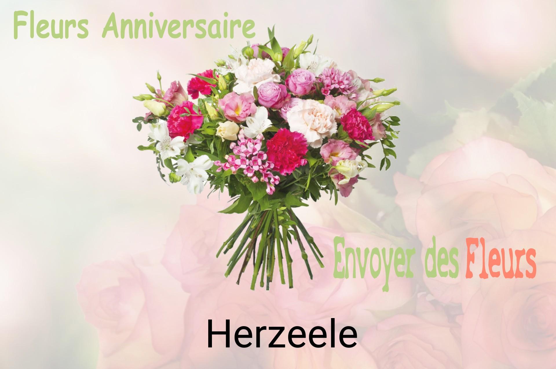 Bouquet de fleurs d’anniversaire livré à Herzeele
